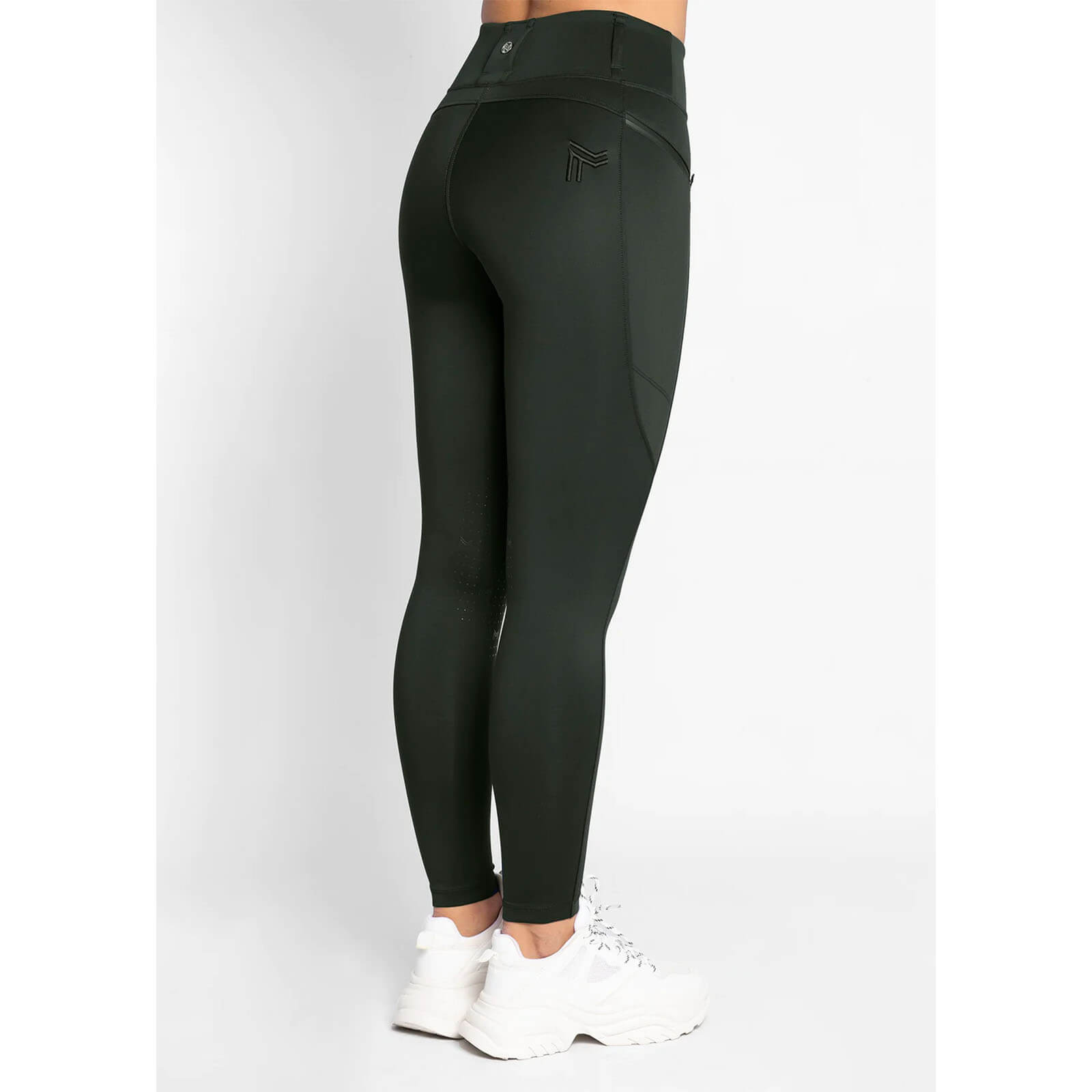 Reitleggings Damen Full-Grip Studio Damenreitleggings