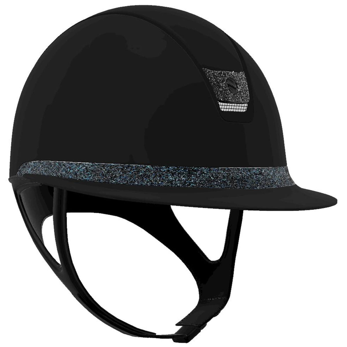 Reithelm Miss Shield 2.0 Black SM Top SM Frontal Band Crystal Fabric Trim Matt Black Blason Crystal