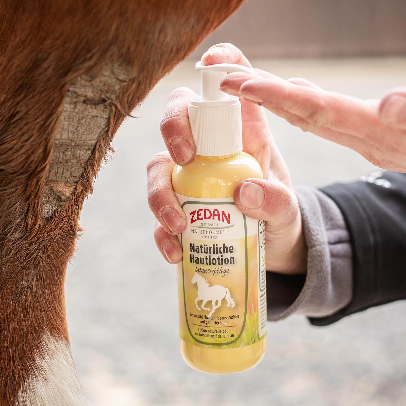 Natürliche Hautlotion Intensivpflege Hautpflege Pferd