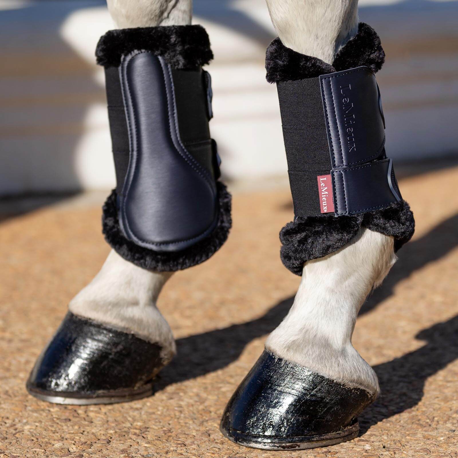 Gamaschen Fleece Edged Mesh Brushing Boots Twillight