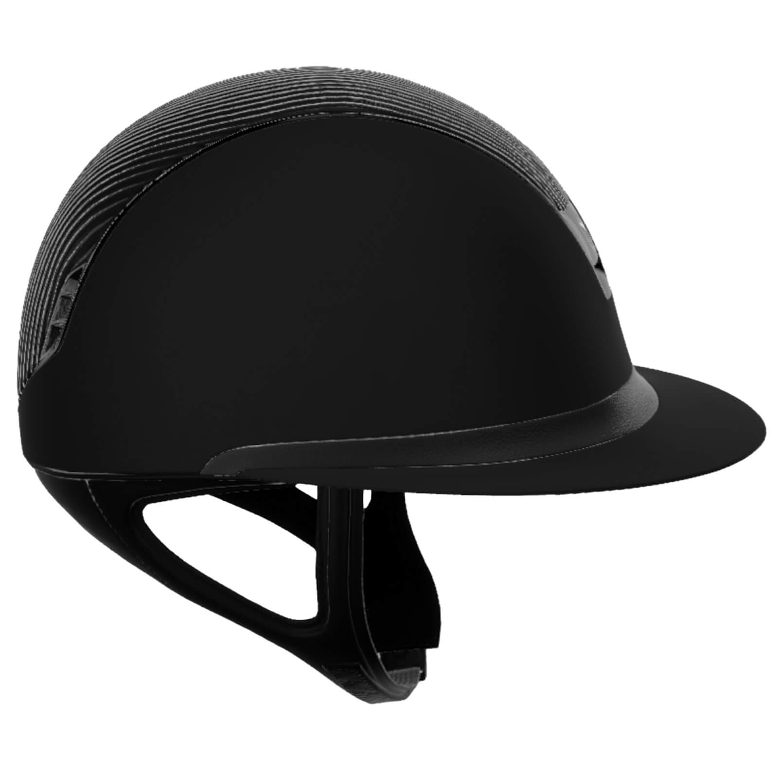 Reithelm Miss Shield 2.0 Black SM Top Leder Frontal Band Leder Trim Chrome Blason Chrome
