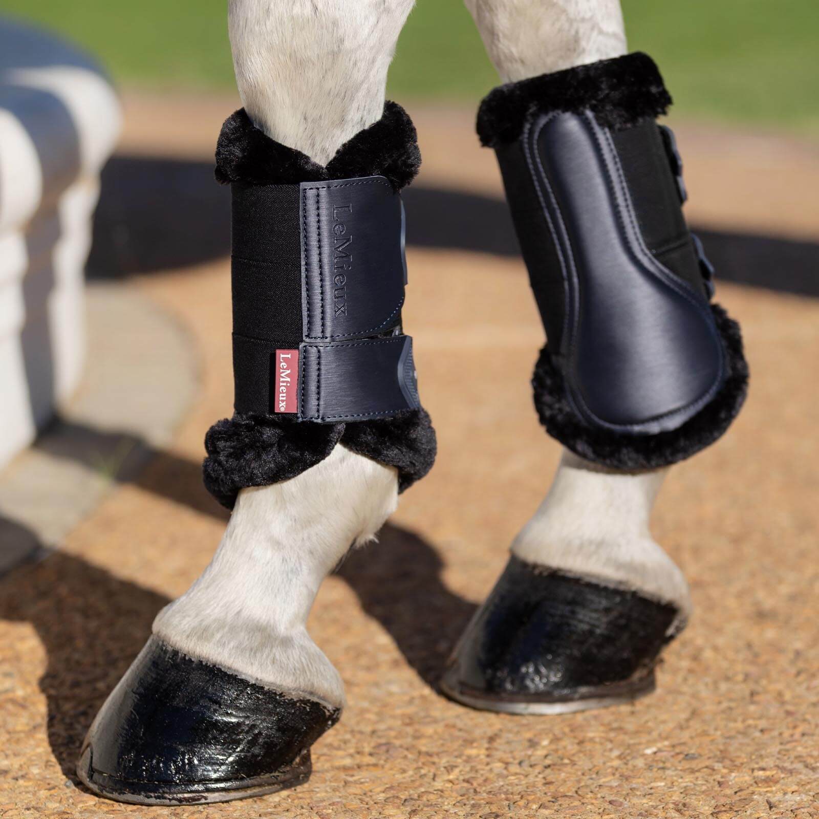 Gamaschen Fleece Edged Mesh Brushing Boots Twillight