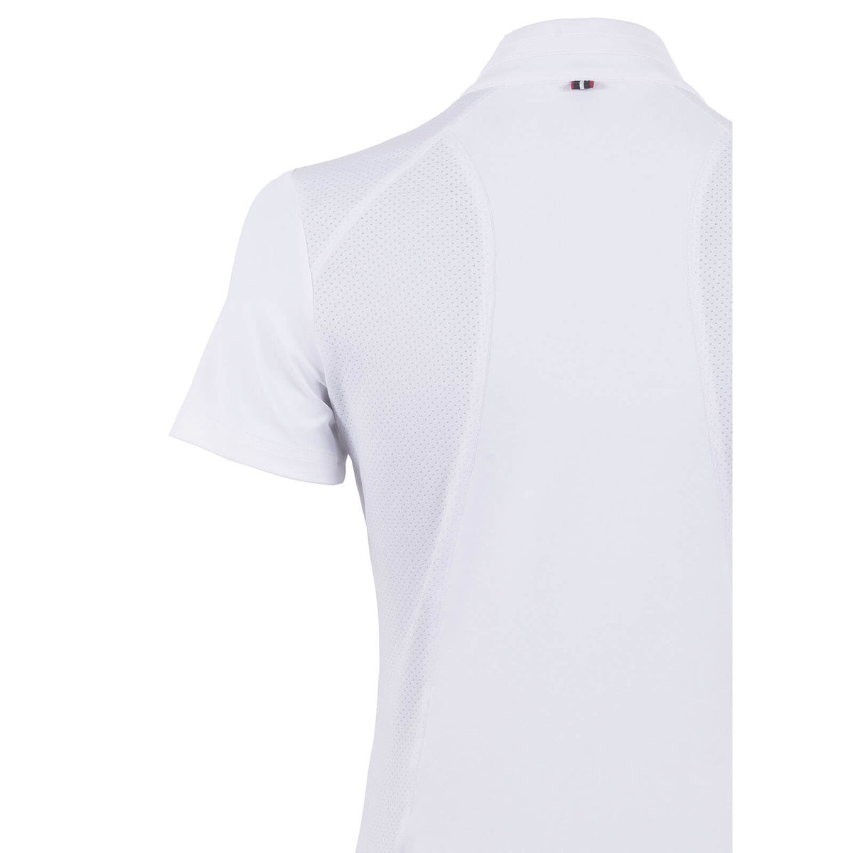 CAVALCOMP Turniershirt CAVALCOMP Halfzip Shirt, Weiß, Rückansicht des Shirts allein.