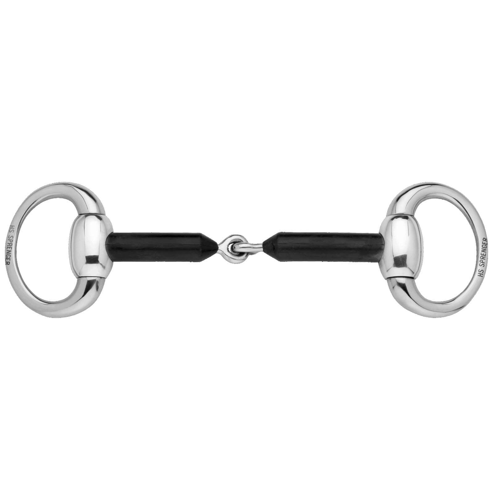Olivenkopfgebiss Einfach Gebrochen 16 mm Hartcarbon Kunststoffgebiss
