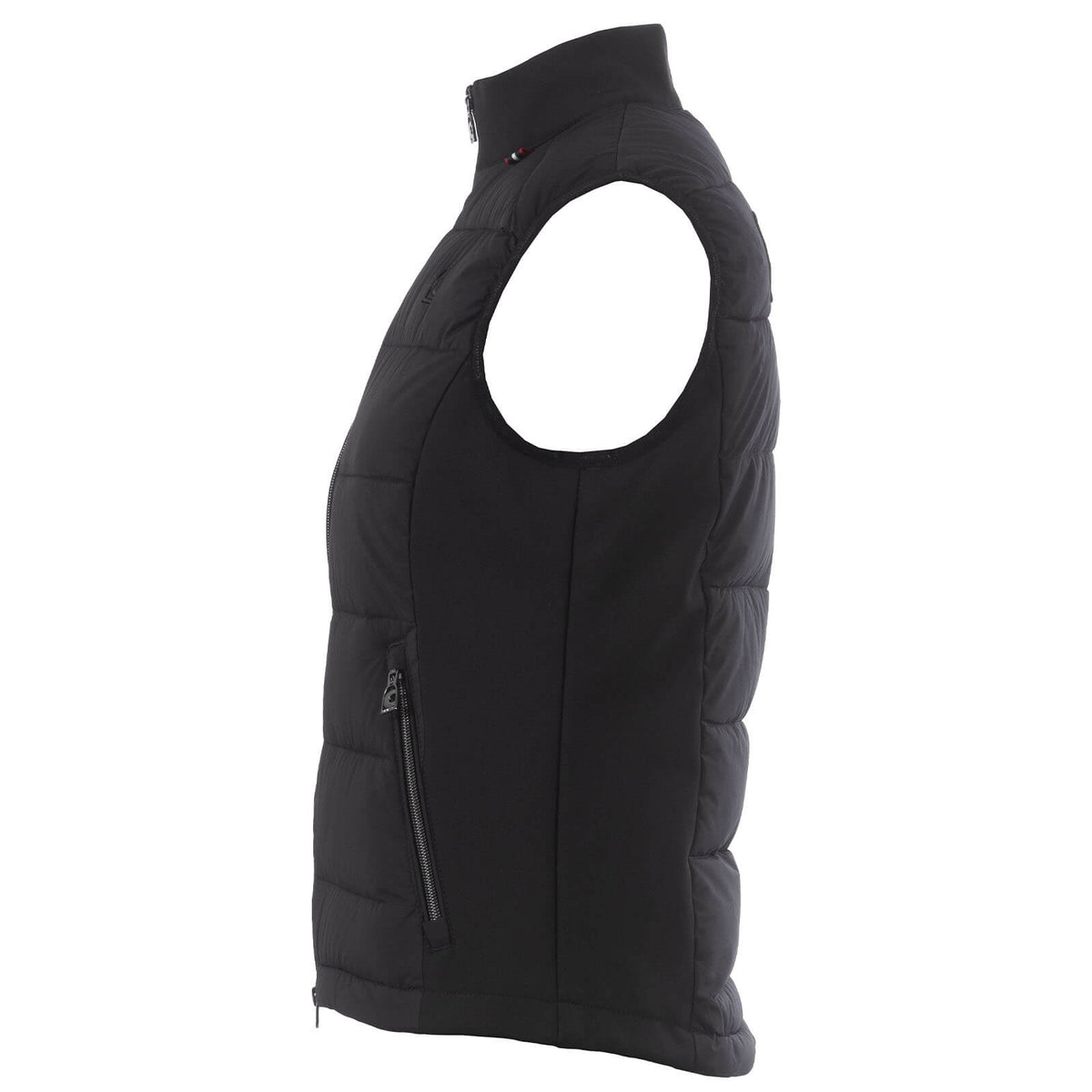 Cavallo Hybridweste Damen Cavalhybrid Weste, Schwarz, Produkt allein seitlich auf weißem Hintergrund.