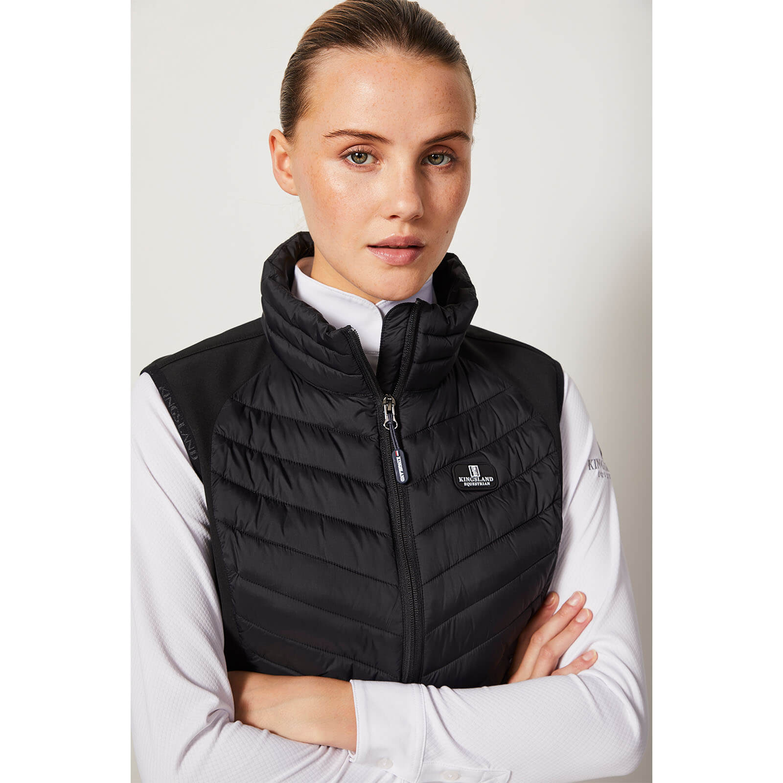 Weste Damen Classic Hybrid Softshell Reitweste