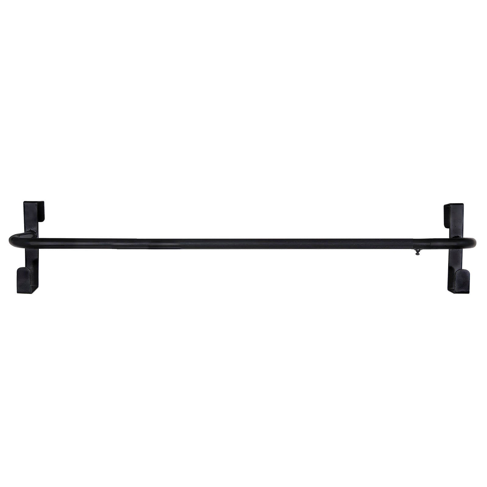 Waldhausen Deckenhalter für Boxentür, Schwarz, Produkt allein auf weißem Hintergrund.