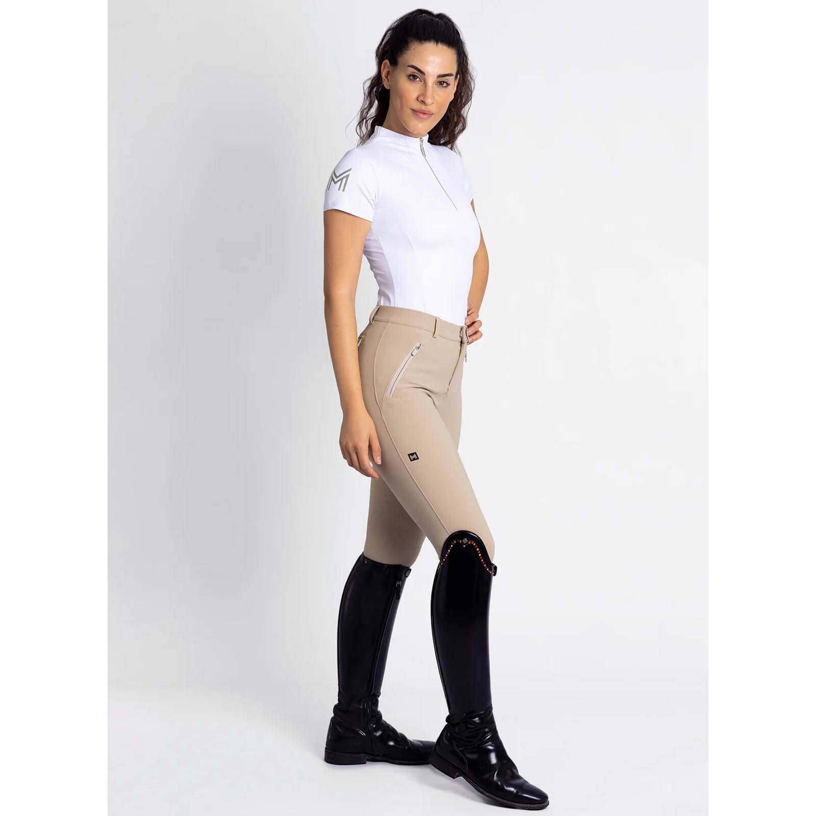 Reithose Damen Full-Grip Geo Damenreithose Vollbesatzreithose