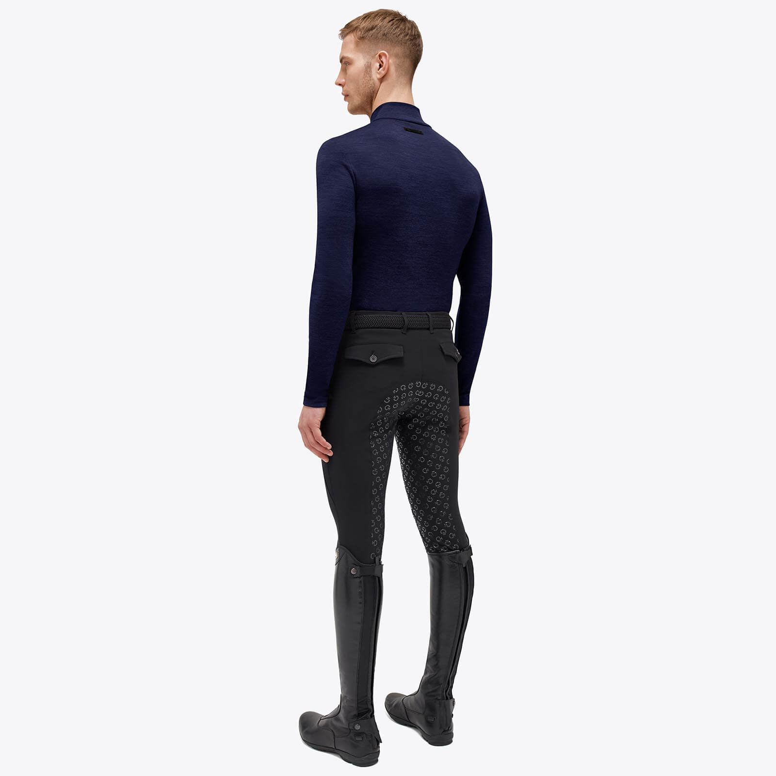 Trainingsshirt Herren Tech Wool Half Zip Mock Turtleneck HW23 Langarmshirt