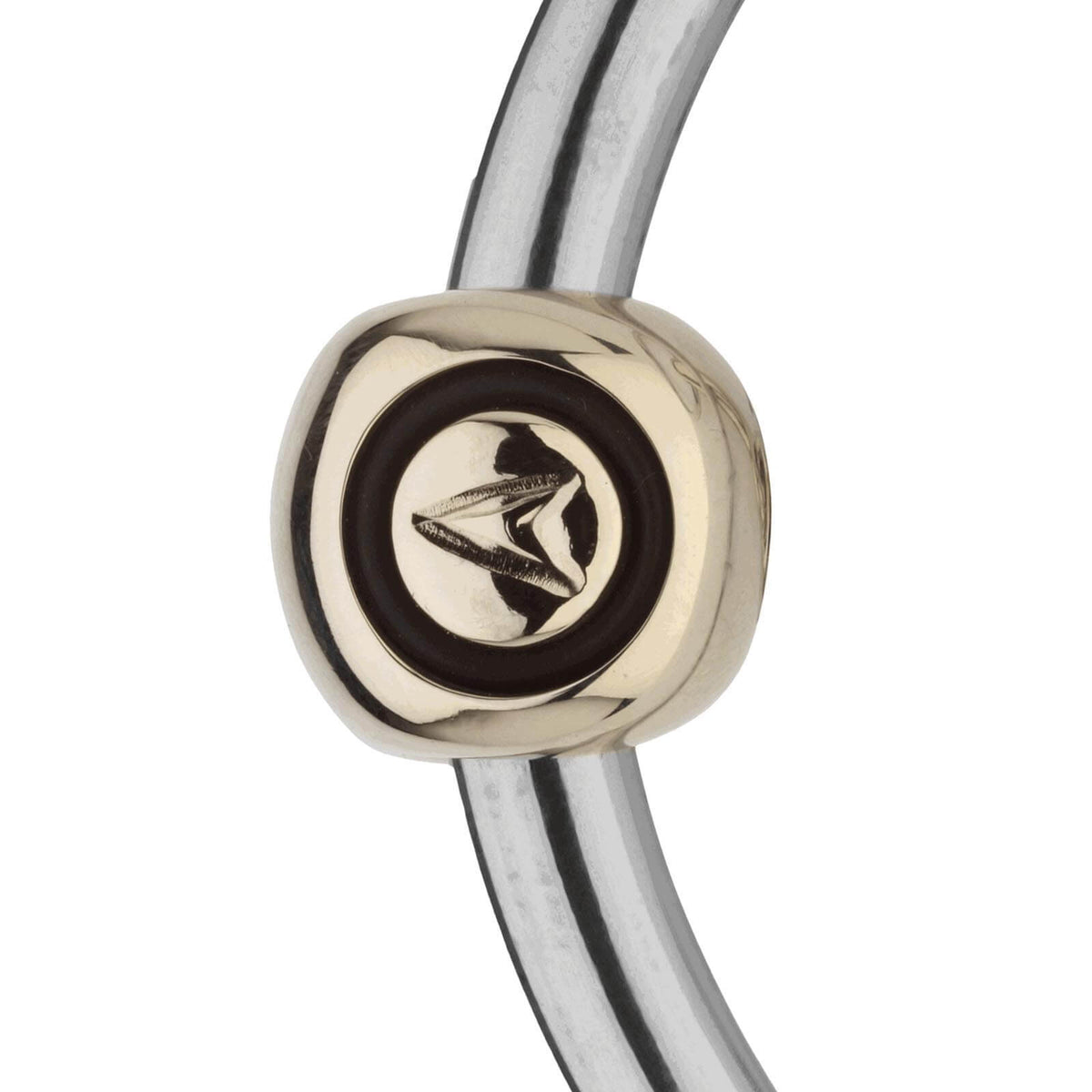Sprenger Unterlegtrense Doppelt Gebrochen KK Ultra 14 mm SENSOGAN® Gebiss, Detailaufnahme des Gebissstücks.