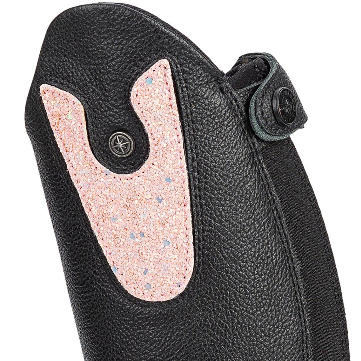 Suedwind Equestrian Patches Nova Kids Fun, Pink, Detailaufnahme am Stiefel.