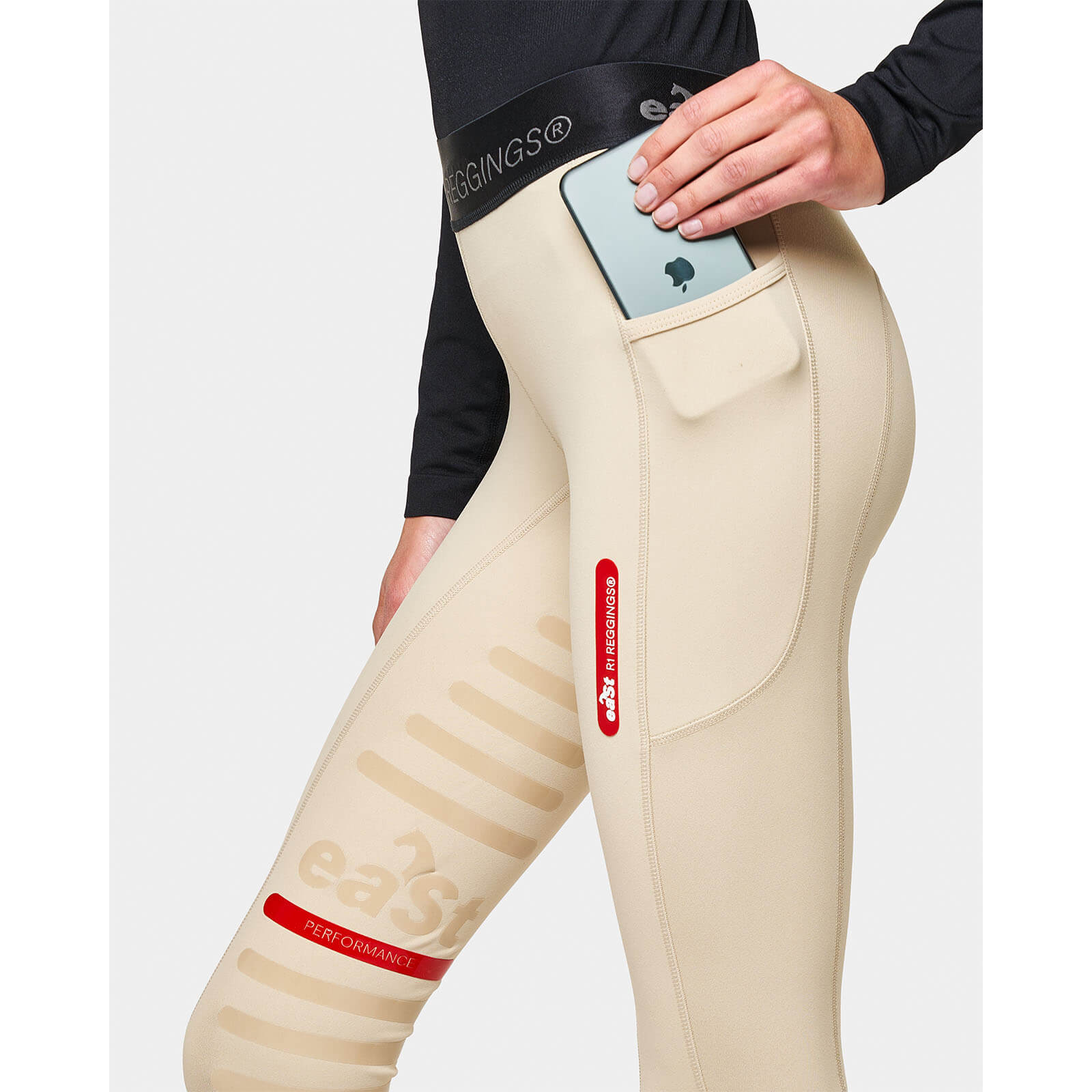 Reitleggings Damen Reggings R1 Damenreitleggings