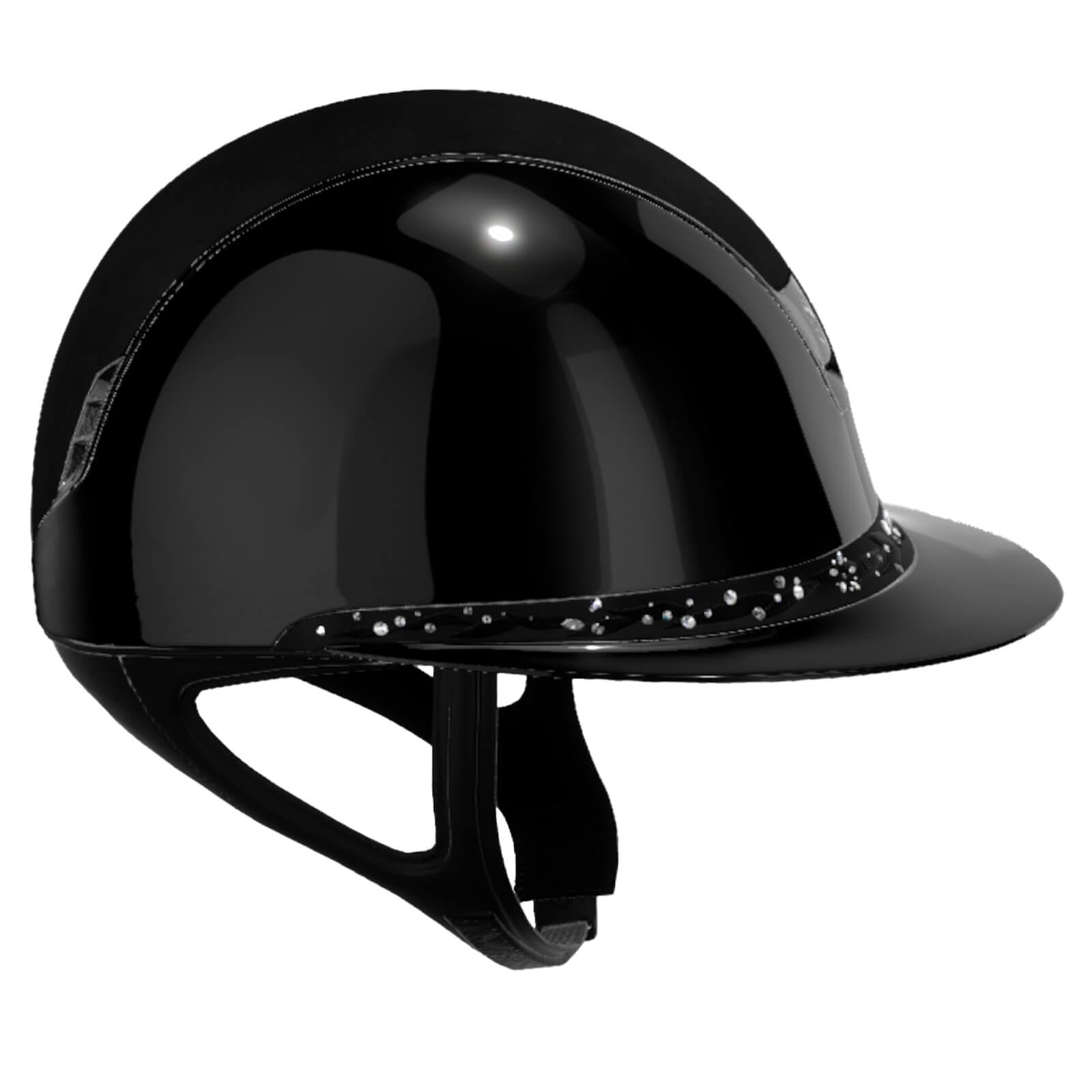 Reithelm 2.0 Miss Shield Shadowglossy | SgBlk | AlcBlk | ChrBlk | ChrBlk | FloSwrBlk S100 Reitkappe