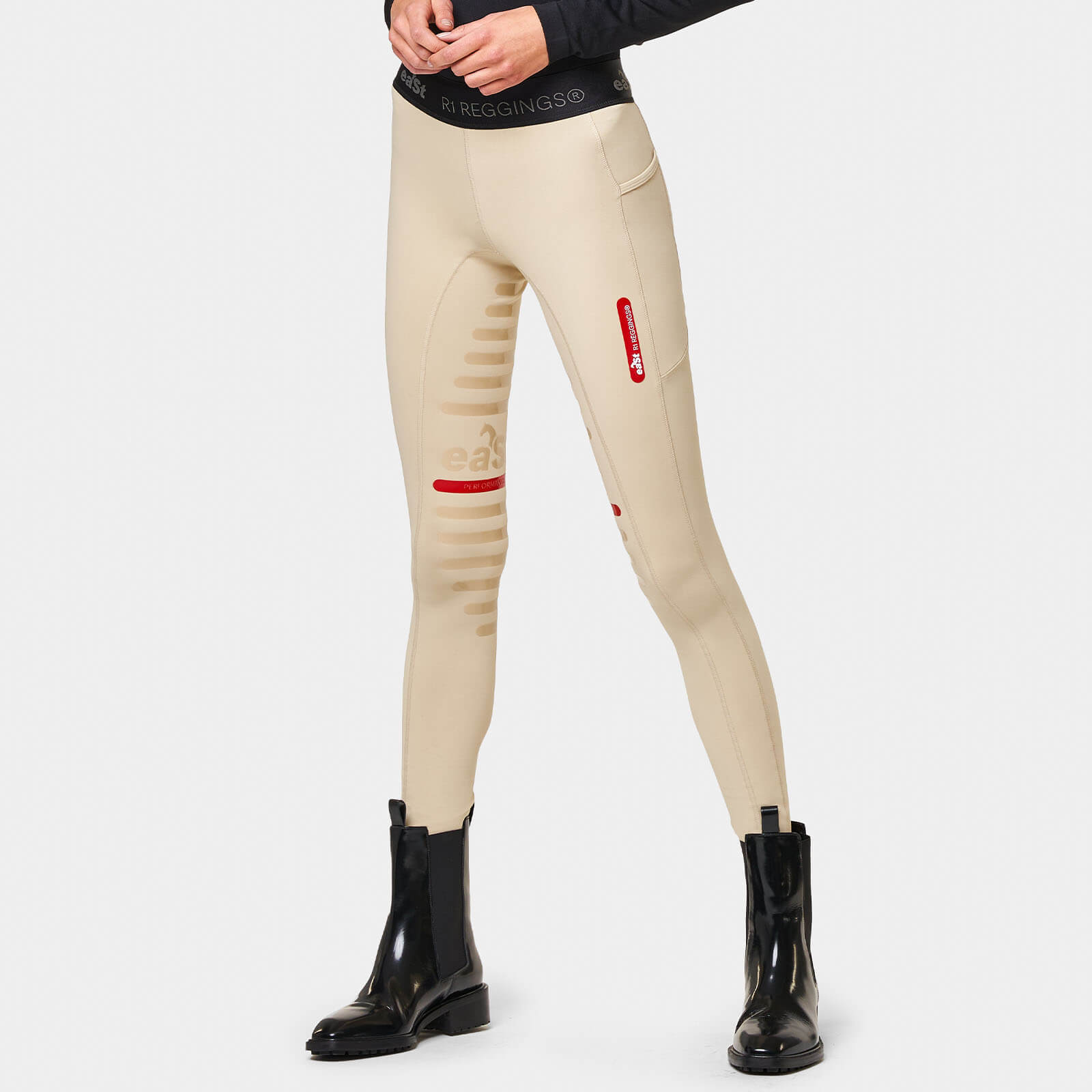Reitleggings Damen Reggings R1 Damenreitleggings