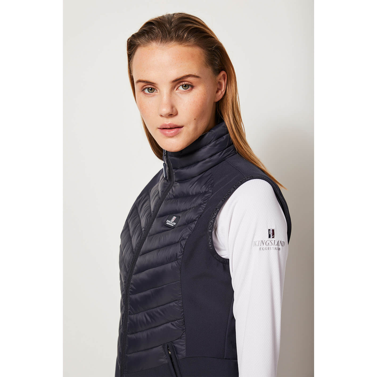 Weste Damen Classic Hybrid Softshell Reitweste