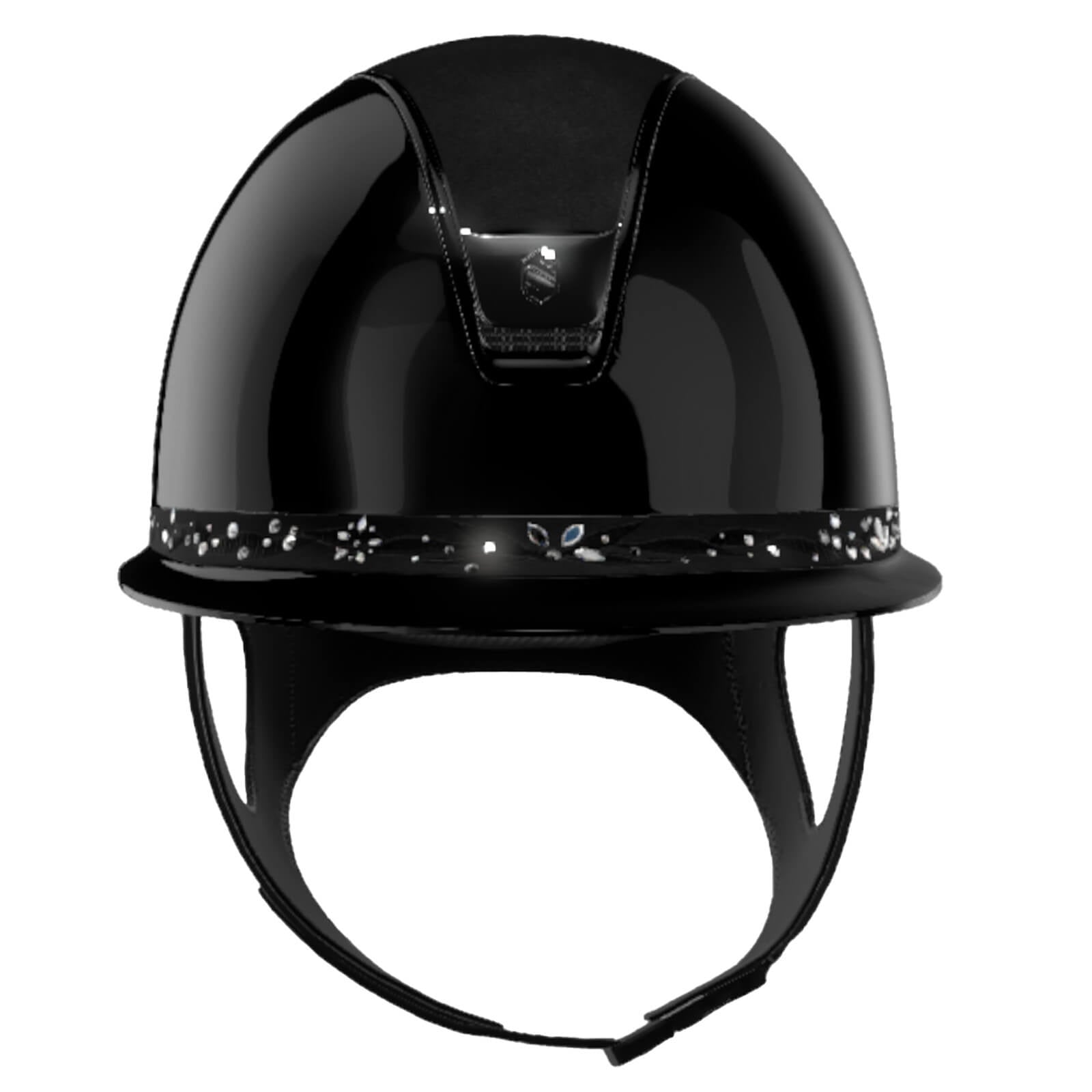 Reithelm 2.0 Miss Shield Shadowglossy | SgBlk | AlcBlk | ChrBlk | ChrBlk | FloSwrBlk S100 Reitkappe