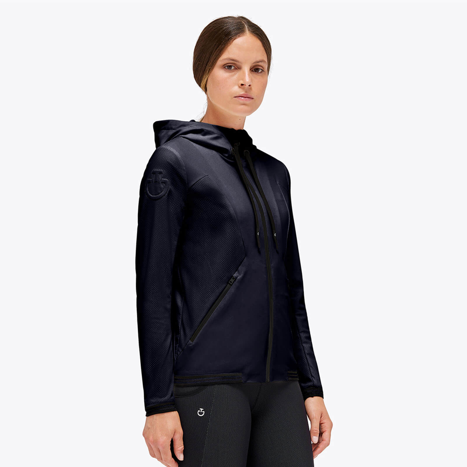 Jacke Damen Perforated Jersey Full Zip Hoodie FS 2023 Softshelljacke