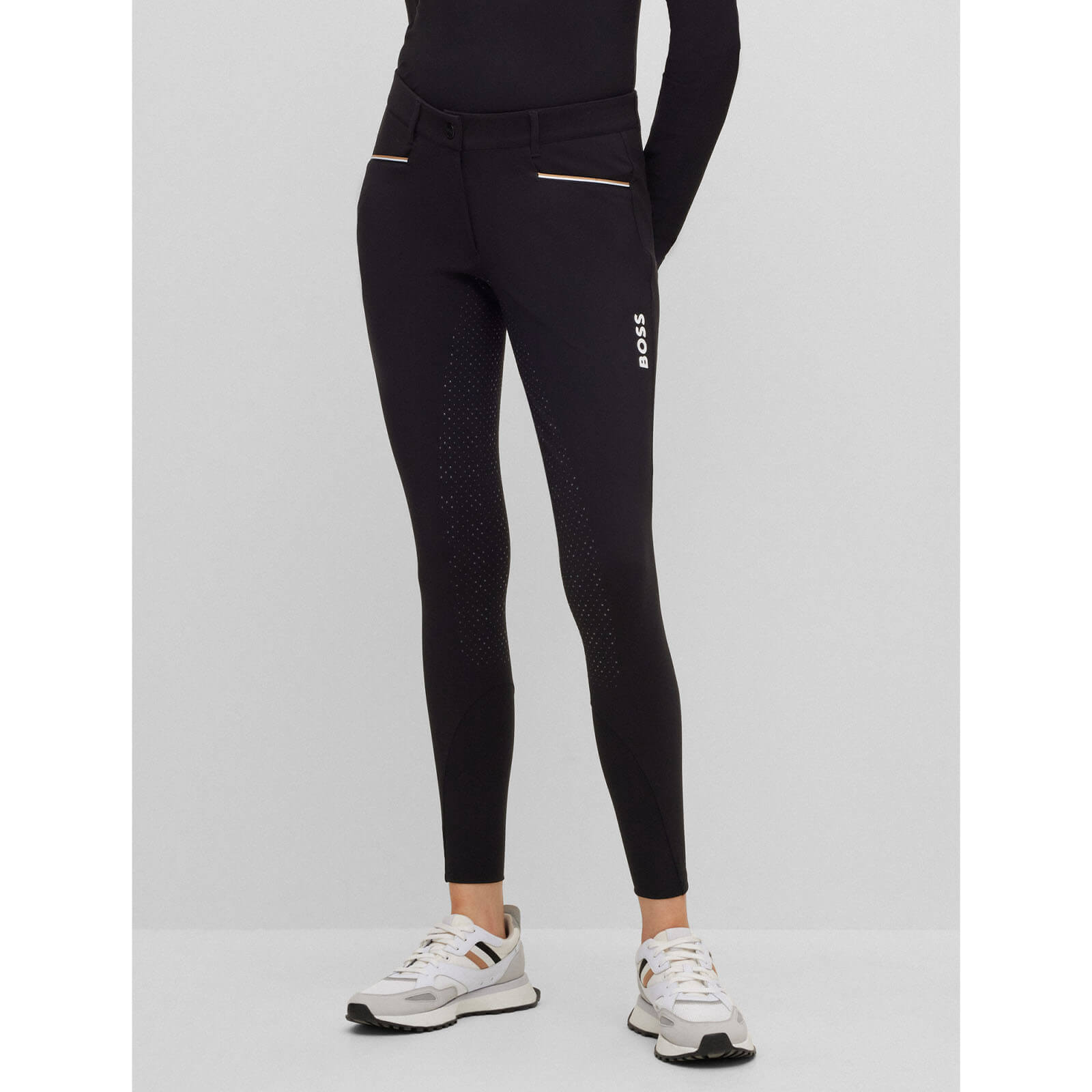 Reithose Damen Full-Grip Heather Classic Damenreithose Vollbesatz