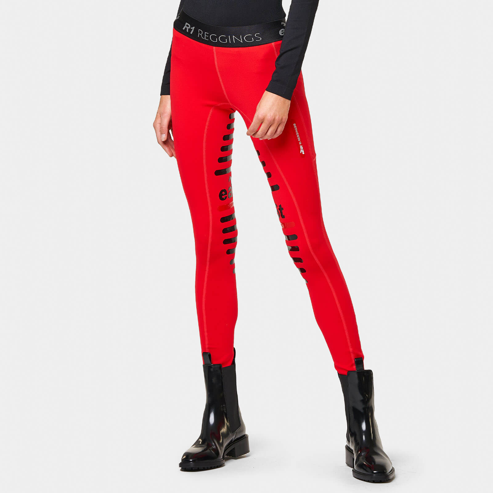 Reitleggings Damen Reggings R1 Damenreitleggings