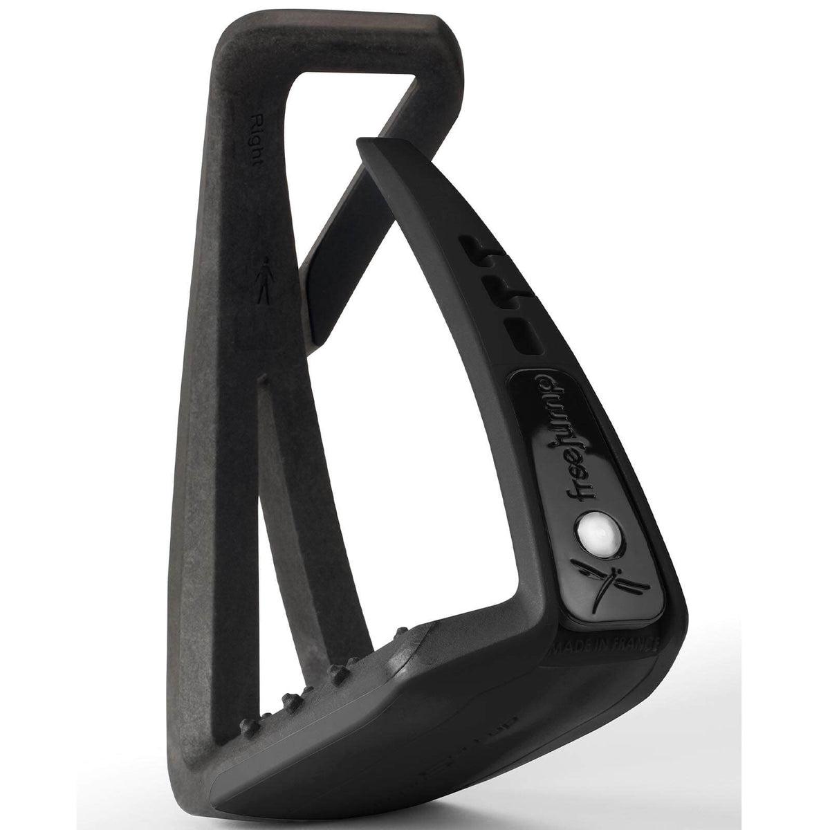 Freejump Steigbügel Soft Up Lite, Black/Black, Produkt allein auf weißem Hintergrund.