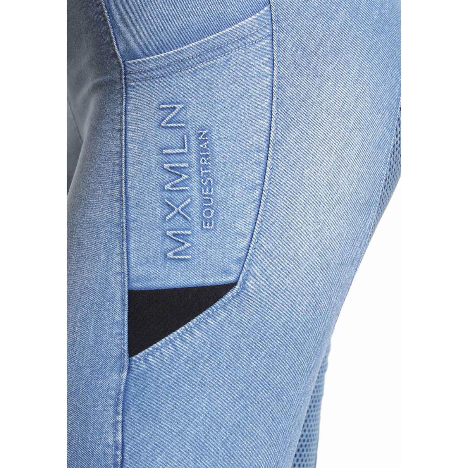 Reitleggings Damen Full-Grip Denim Riding Leggings