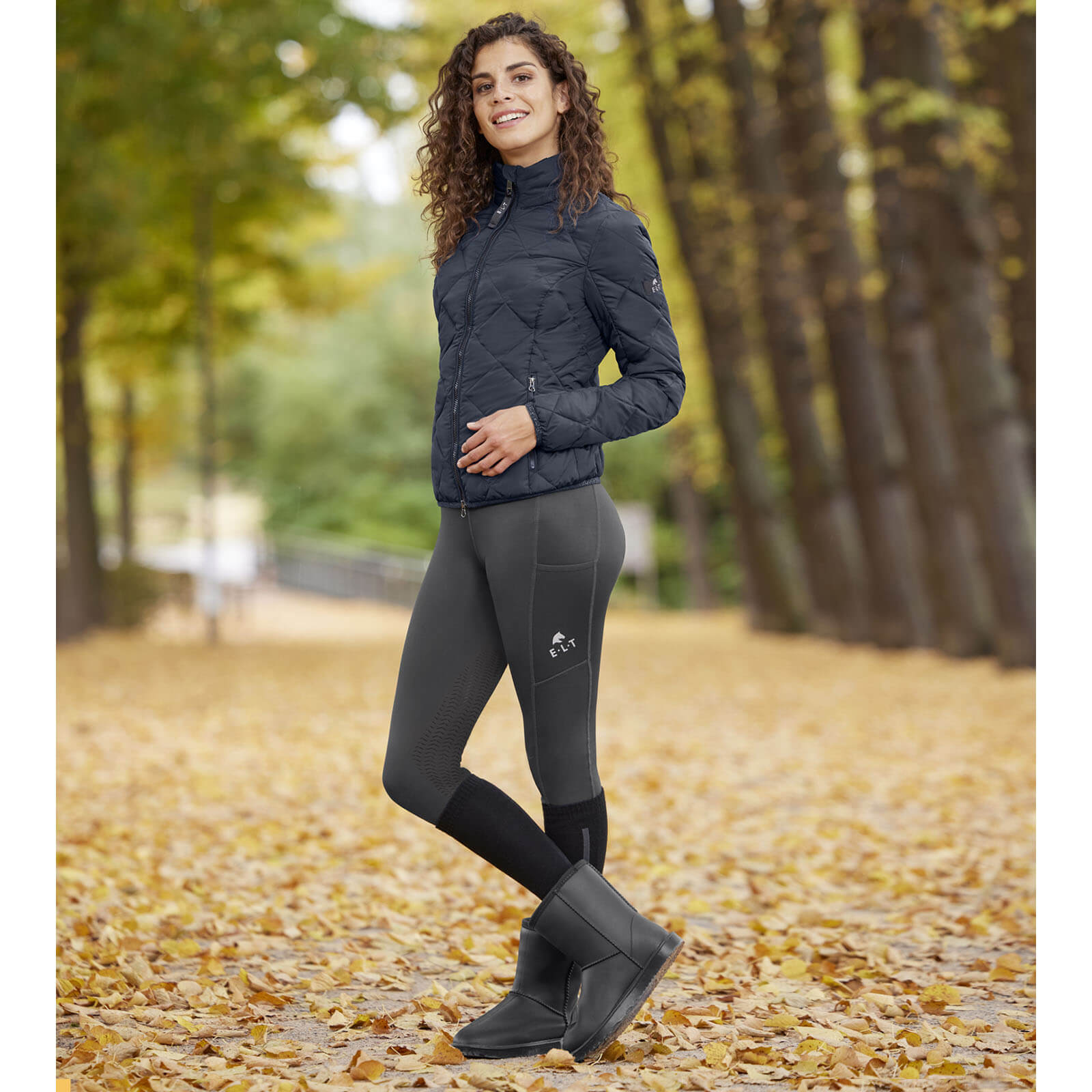 Thermo-Reitleggings Damen Full-Grip Ella
