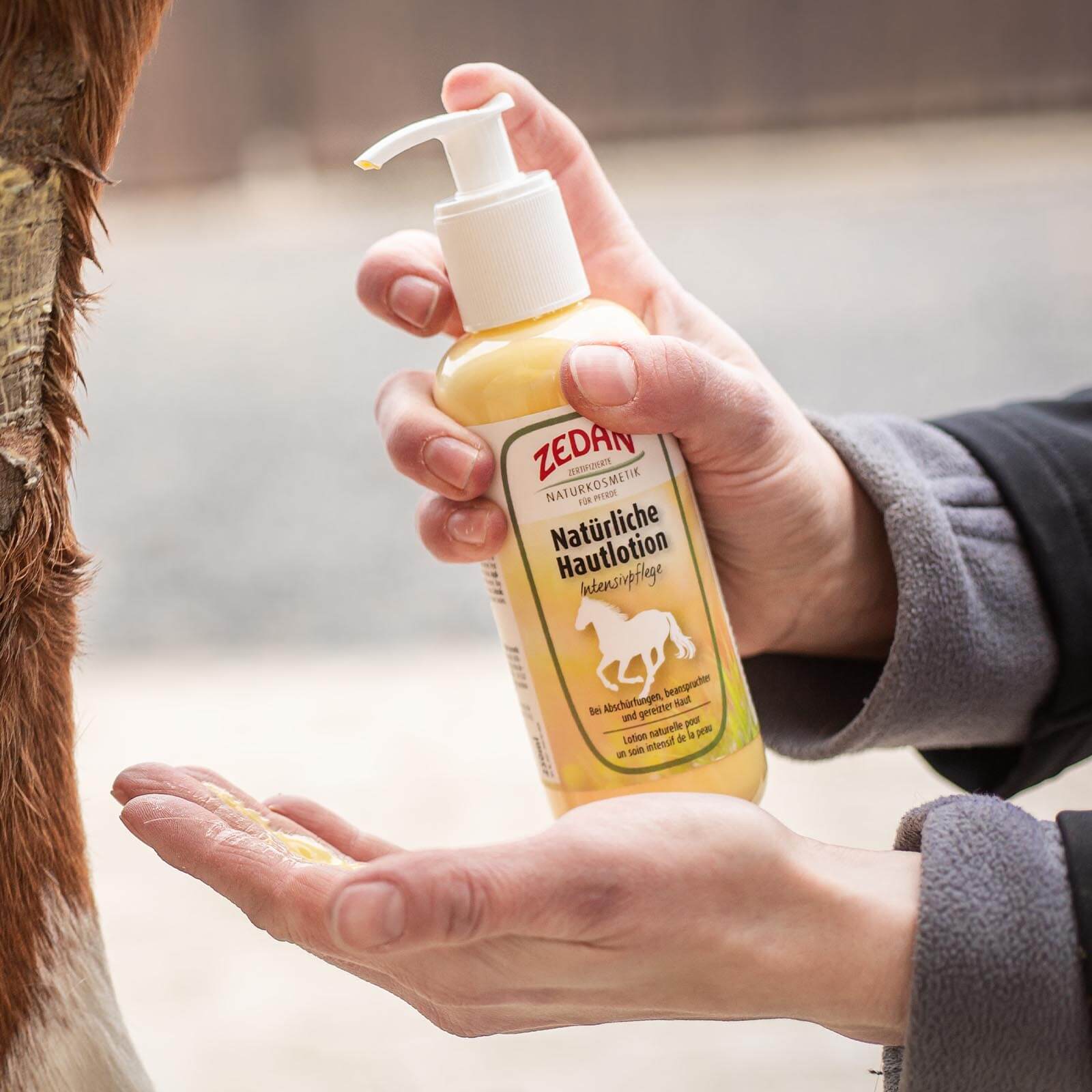 Natürliche Hautlotion Intensivpflege Hautpflege Pferd