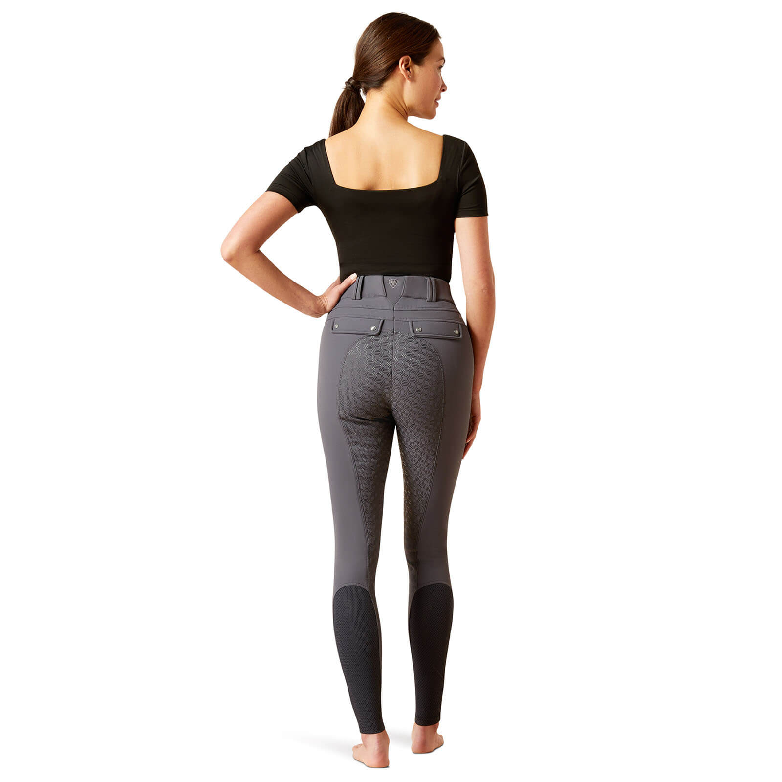 Reithose Damen Full-Grip Tri Factor Ins HW 2023 Damenreithose Vollbesatz