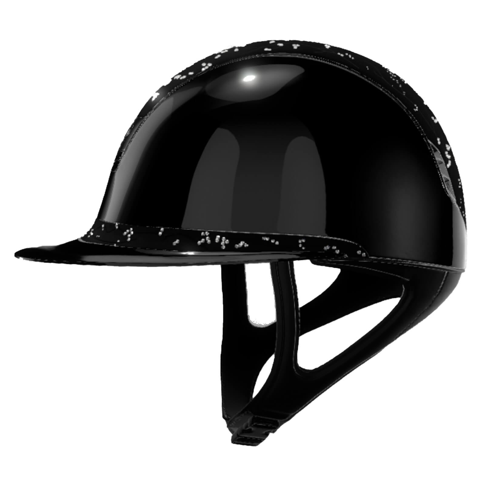 Reithelm Miss Shield 2.0 Black SG Top Crystal Leaf Frontal Band Crystal Leaf Trim Chrome Blason Chro