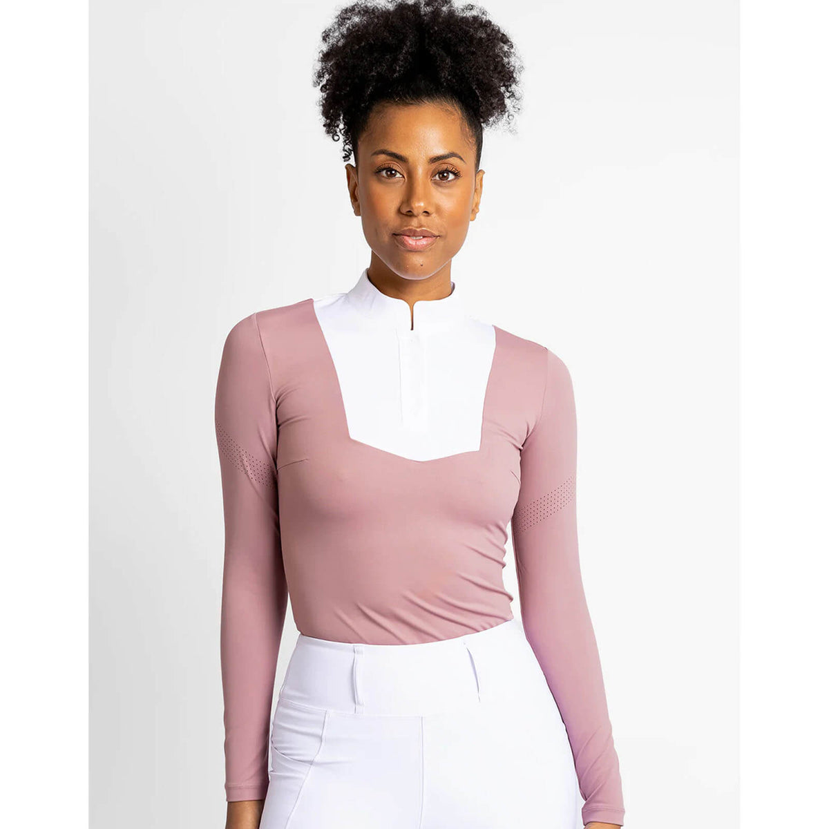 Rose Taupe/White