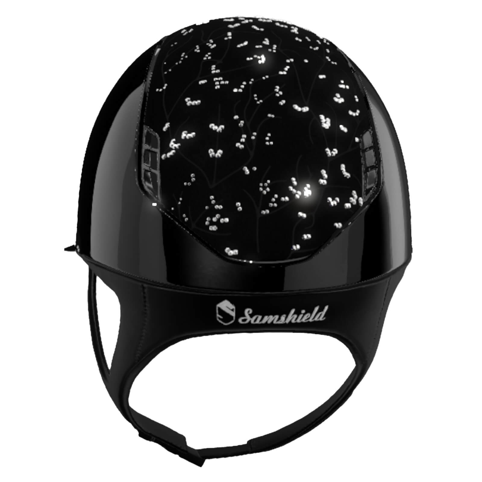Reithelm Miss Shield 2.0 Black SG Top Crystal Leaf Frontal Band Crystal Leaf Trim Chrome Blason Chro