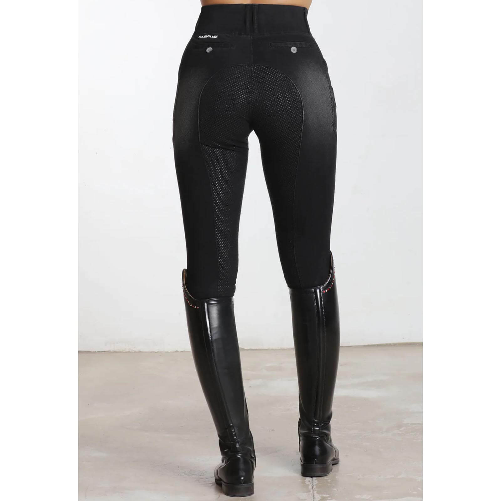 Reitleggings Damen Full-Grip Denim Riding Leggings