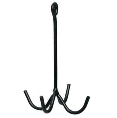 Zaumzeughaken Trensenhalter, Black, Produkt allein auf weißem Hintergrund.