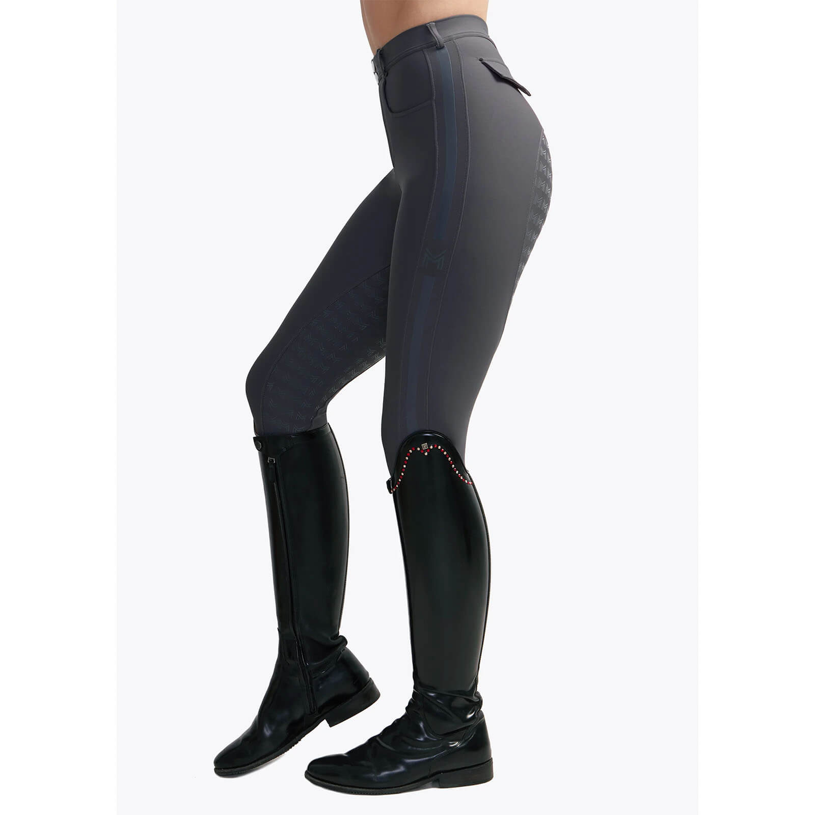 Reithose Damen Reflection Full Grip Breeches Vollbesatz Damenreithose