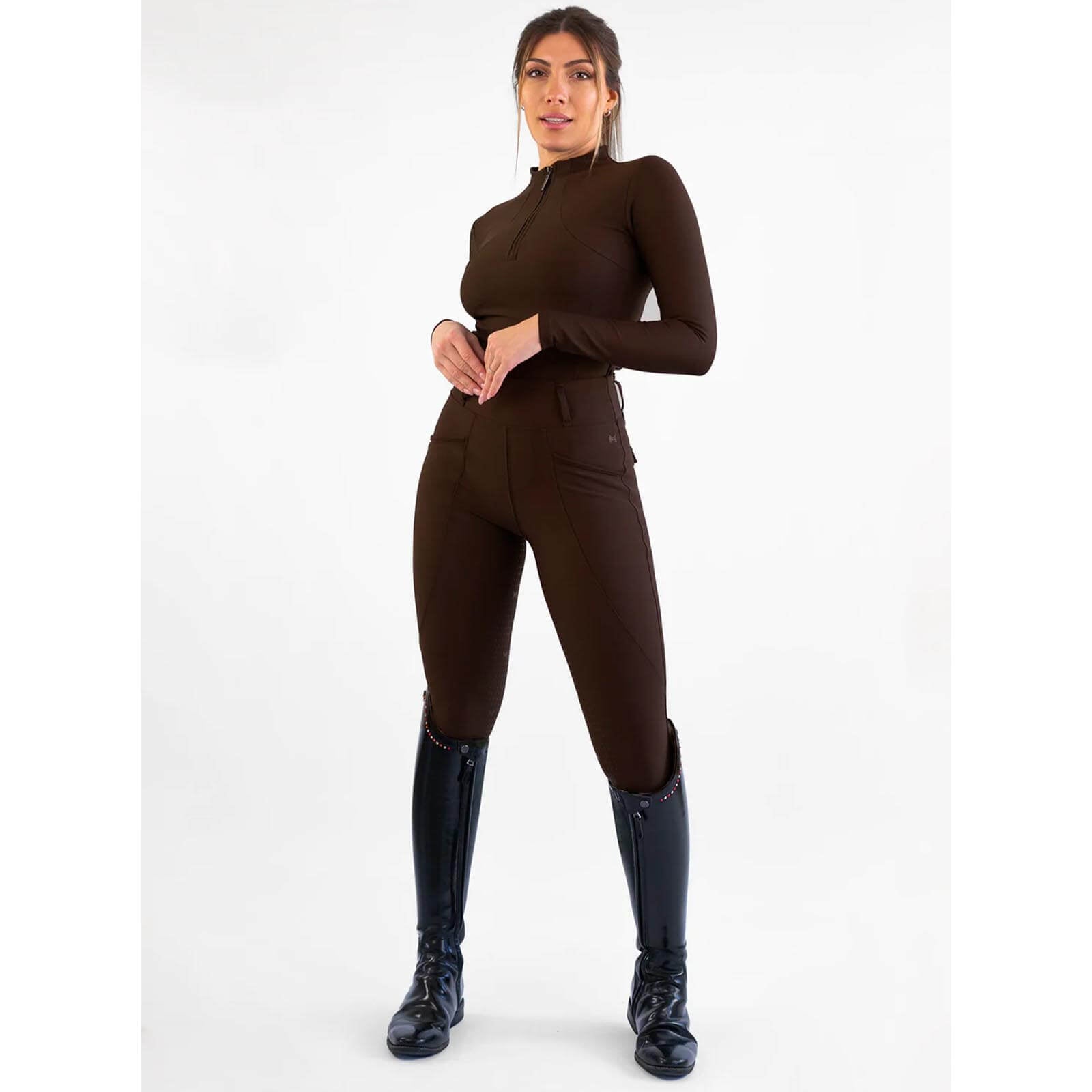 Reitleggings Damen Knee-Grip Pro Riding Leggings