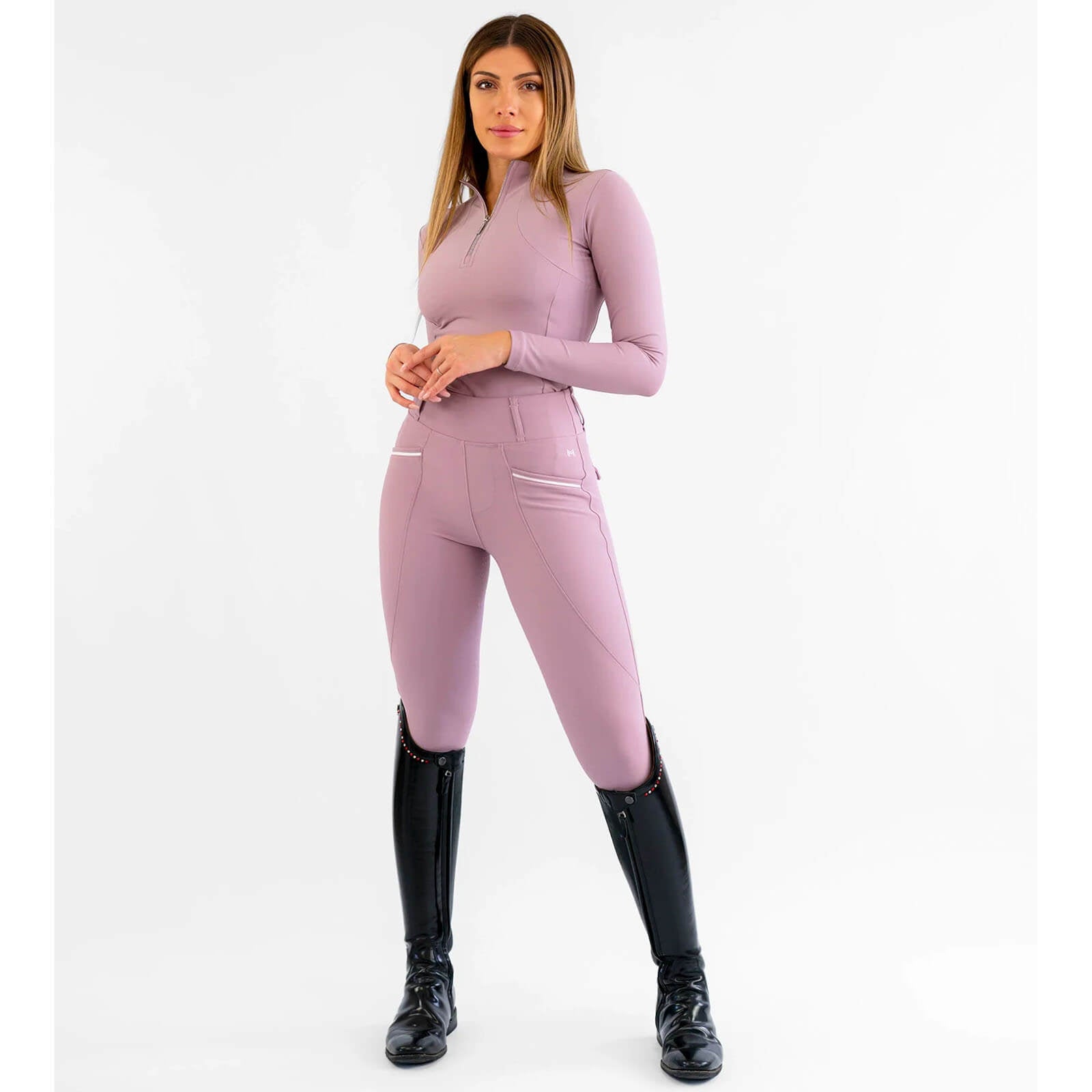 Reitleggings Damen Full-Grip Pro Riding Leggings