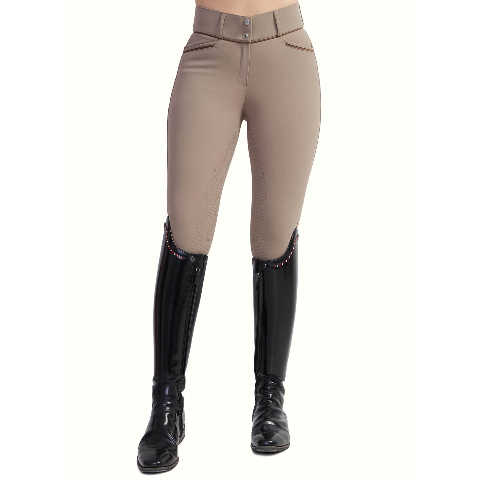 Reithose Damen Full Grip New Era Breeches Vollbesatz Damenreithose