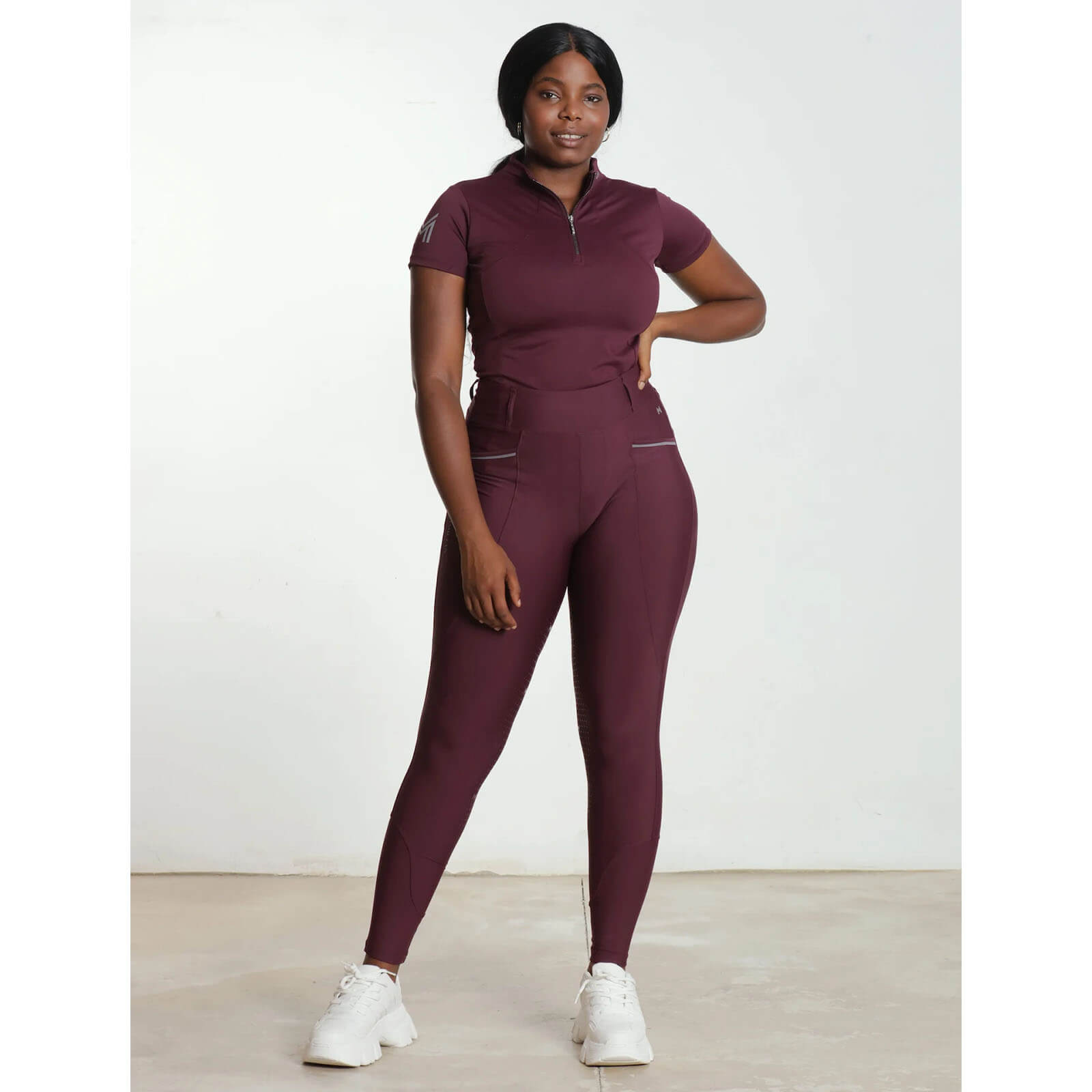 Reitleggings Damen Full-Grip Pro Riding Leggings