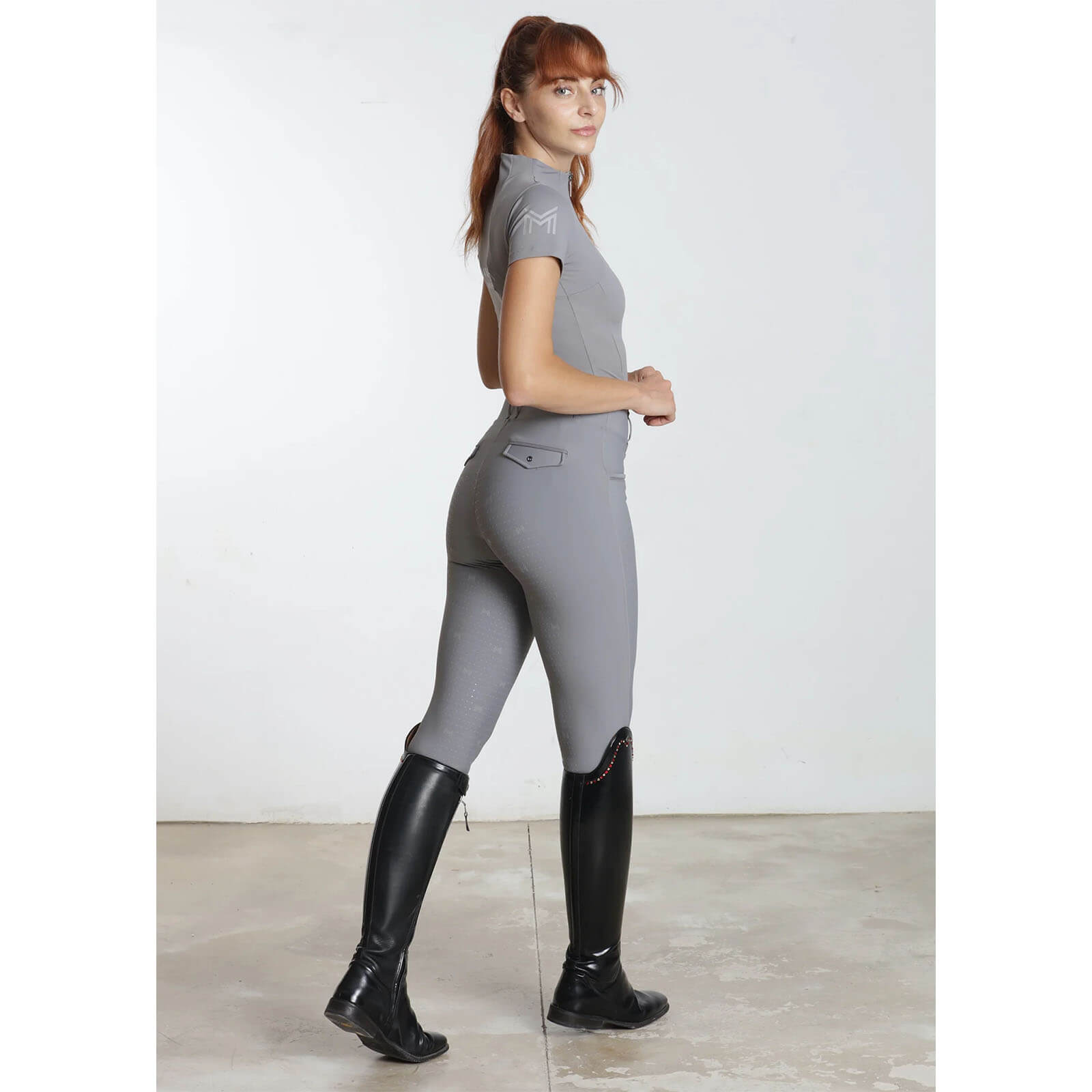 Reitleggings Damen Full-Grip Pro Riding Leggings