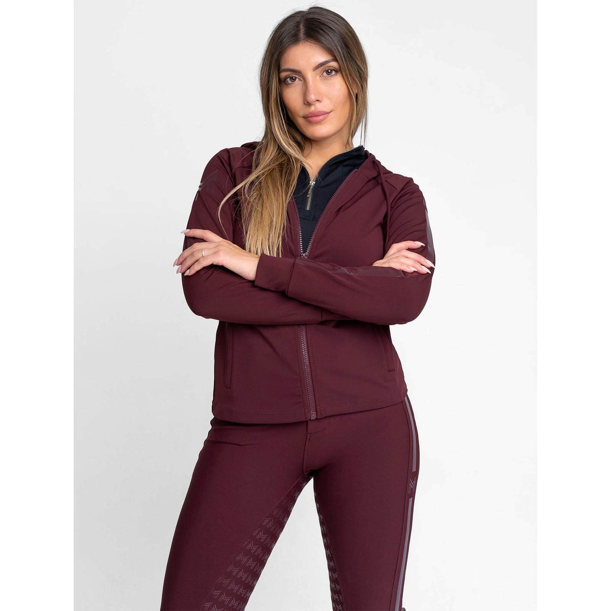 Hoodie fir Dammen Reflection Zip Kapuzepullover