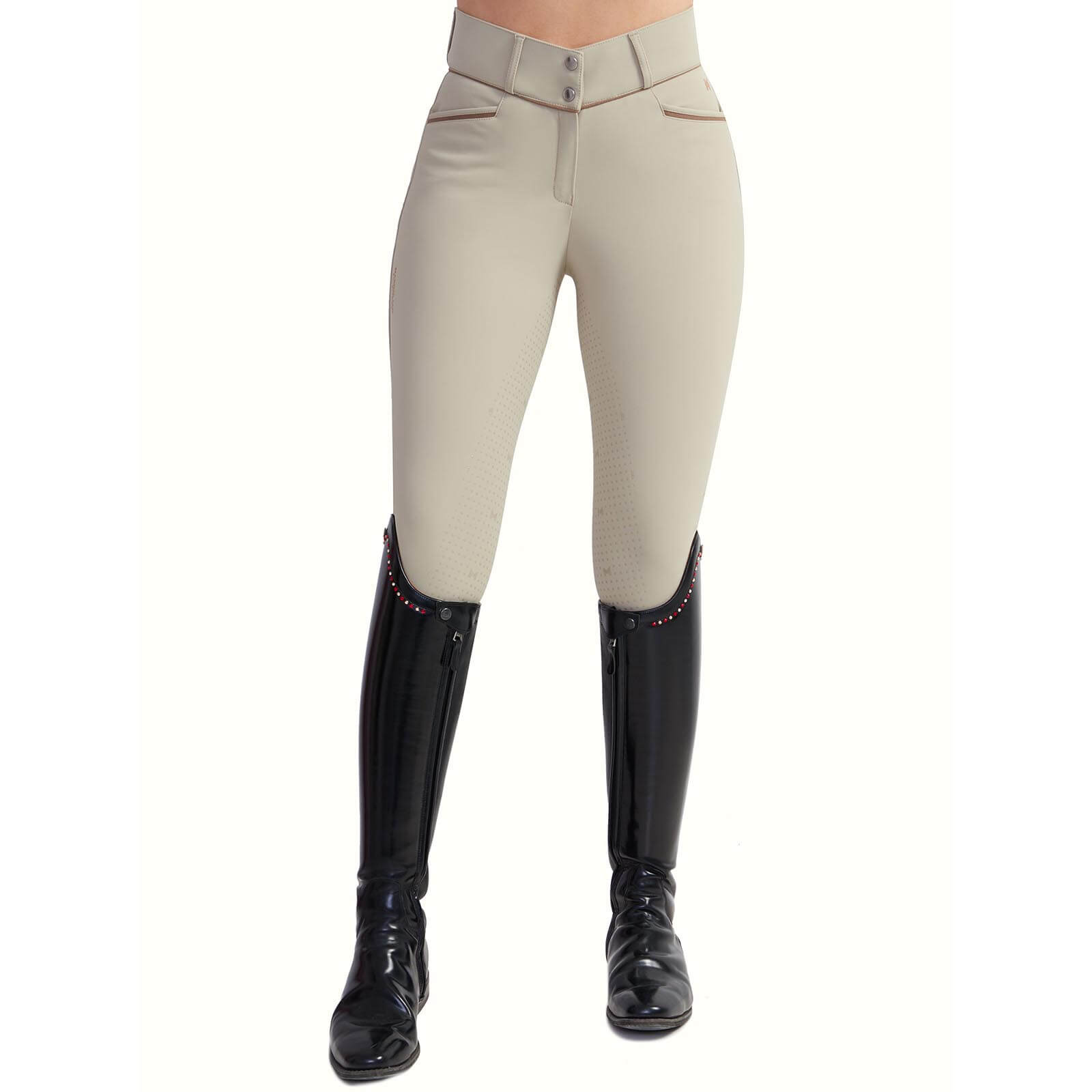 Reithose Damen Full Grip New Era Breeches Vollbesatz Damenreithose