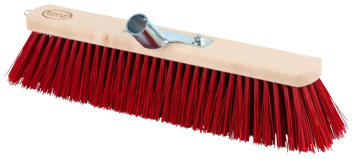 KERBL Großraumbesen, rot, Produkt allein auf weißem Hintergrund.