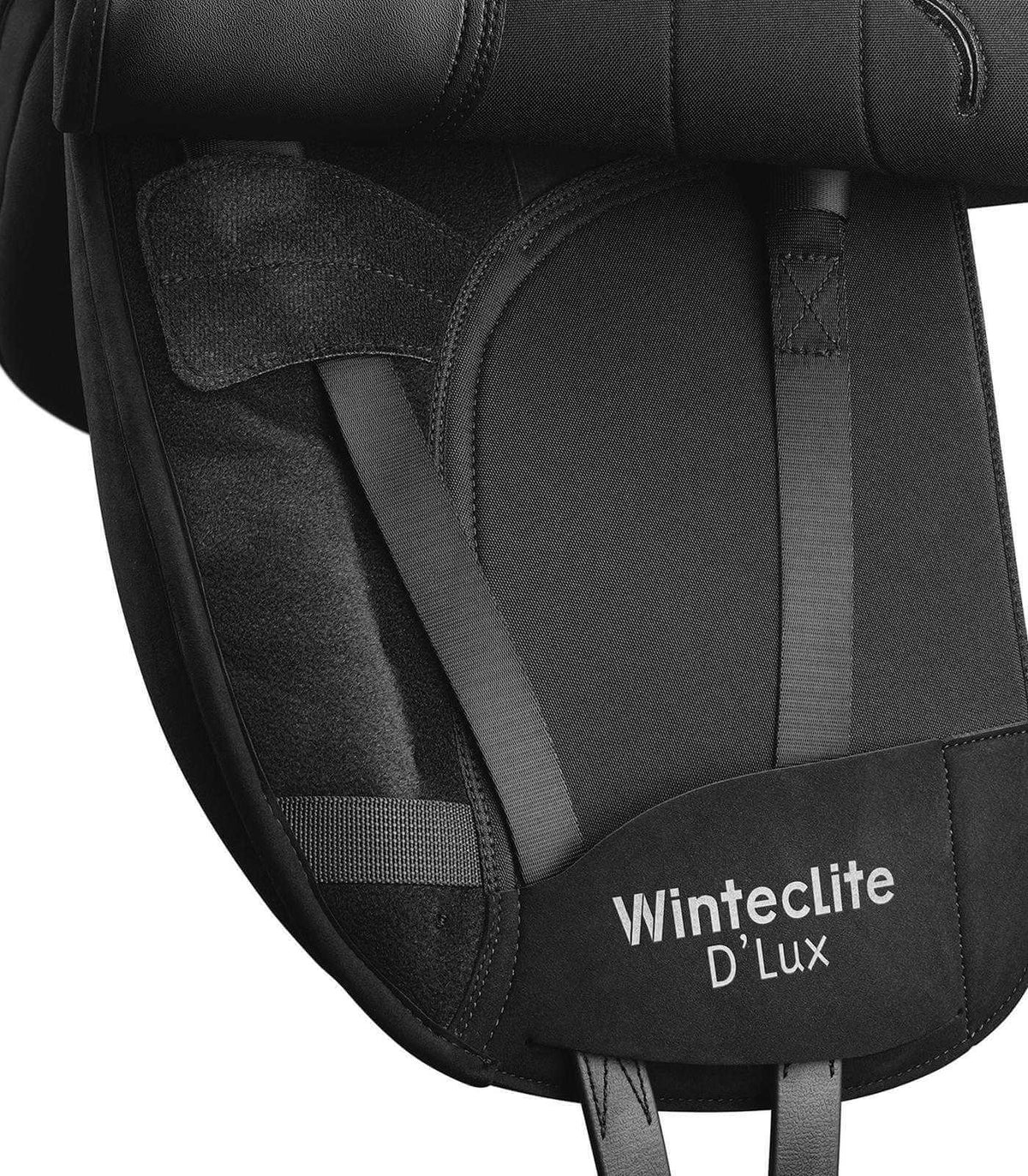 WintecLite HART D´Lux DR-Sattel, Schwarz, Detailaufnahme des Sattels.