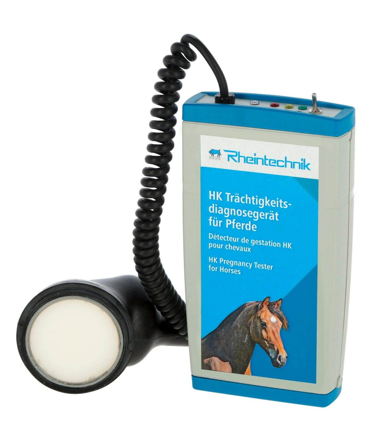 Rheintechnik HK Trächtigkeitsdiagnosegerät für Pferde, Produkt allein auf weißem Hintergrund.