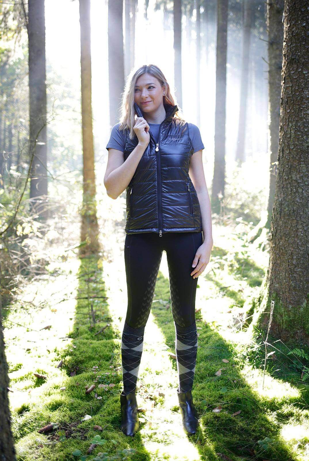 Reitleggins Damen Full-Grip Equona Damenreitleggins Vollbesatz