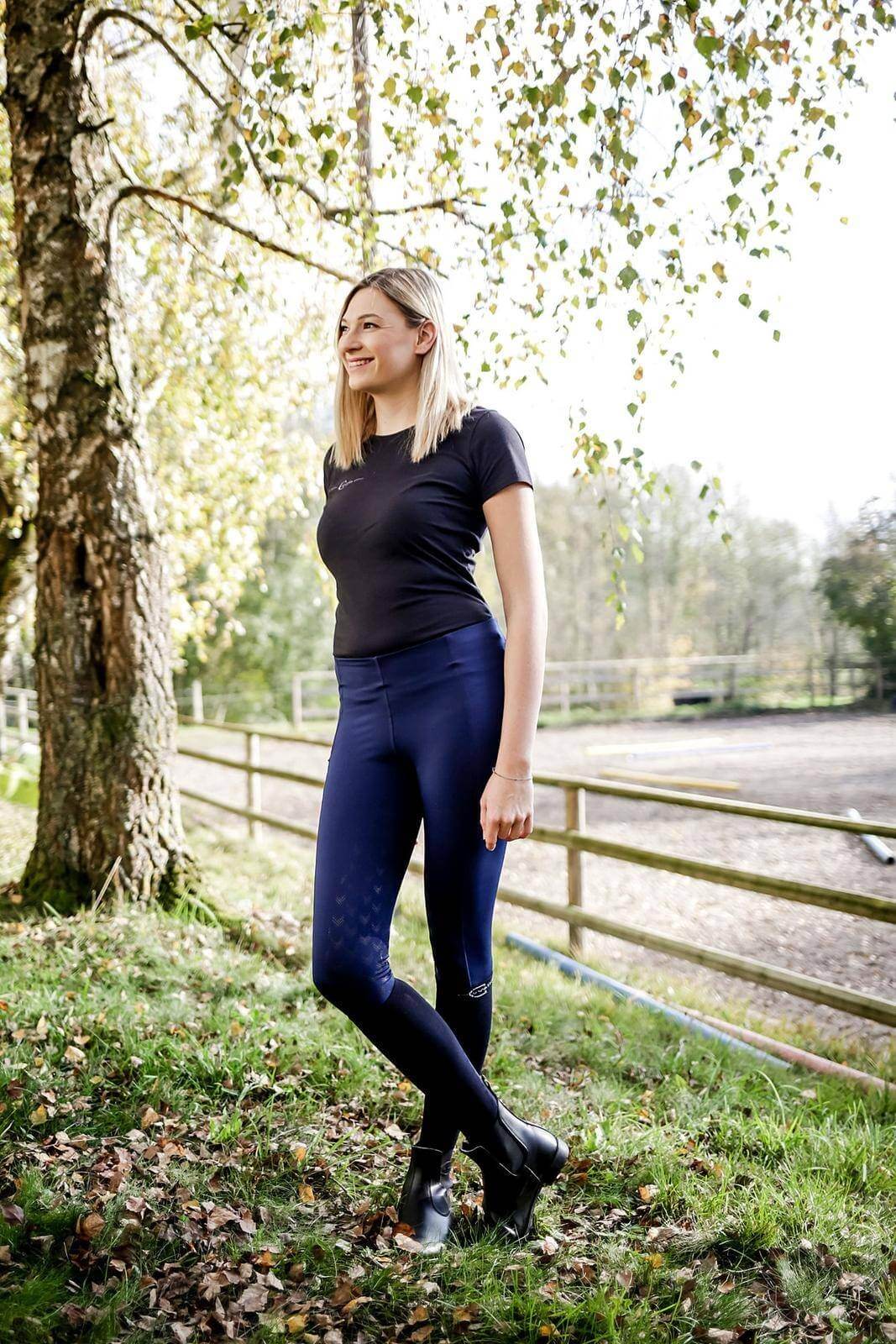 Reitleggins Damen Full-Grip Equona Damenreitleggins Vollbesatz