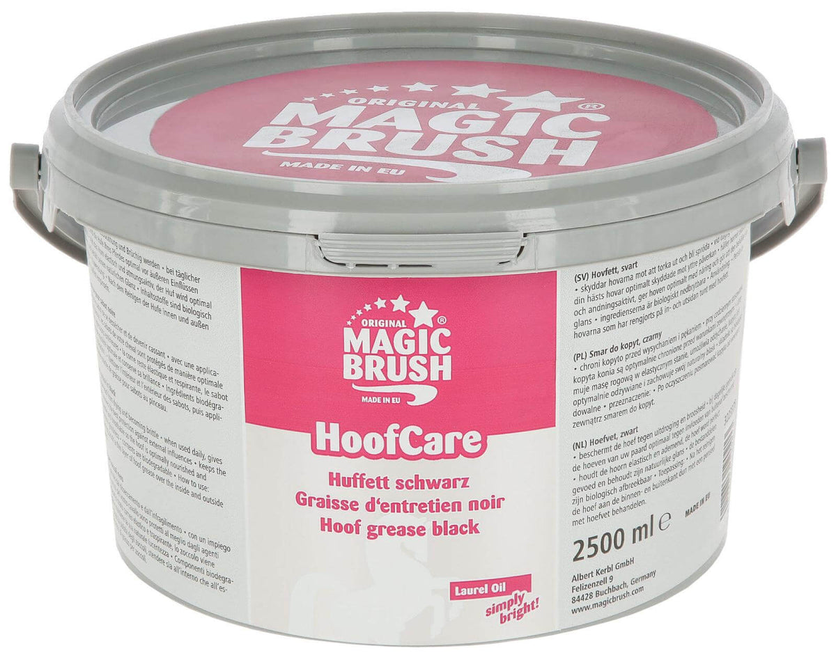 Magic Brush Huffett Hufpflege, Schwarz, Produkt allein auf weißem Hintergrund.
