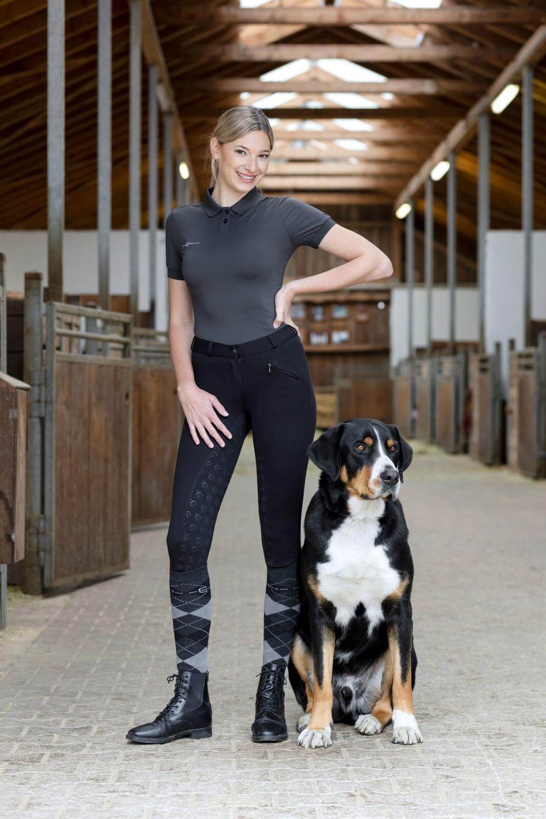 Reithose Damen Full-Grip Organomic Damenreithose Vollbesatz