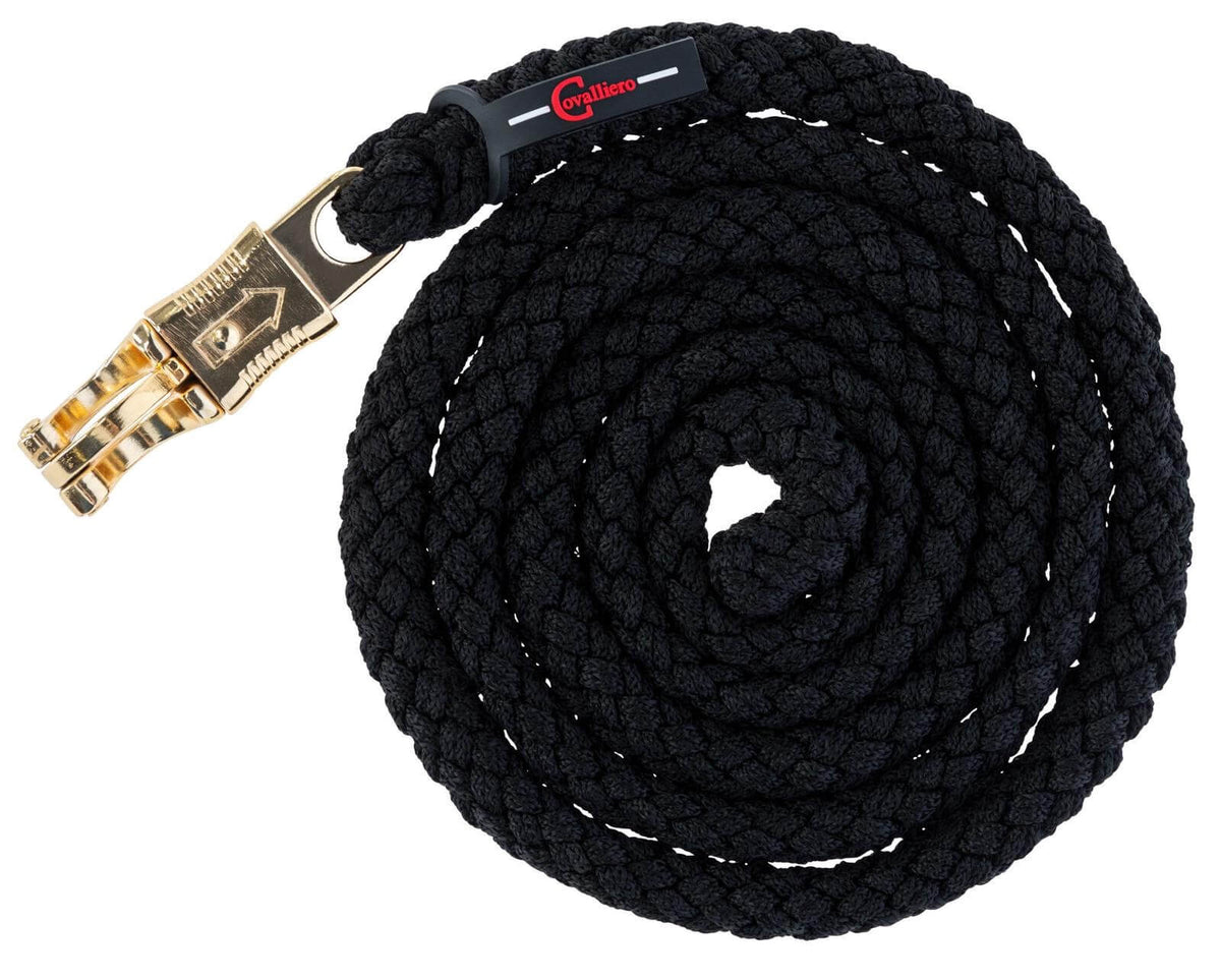 Führstrick TopLine mit Panikhaken, Black, Produkt allein auf weißem Hintergrund.