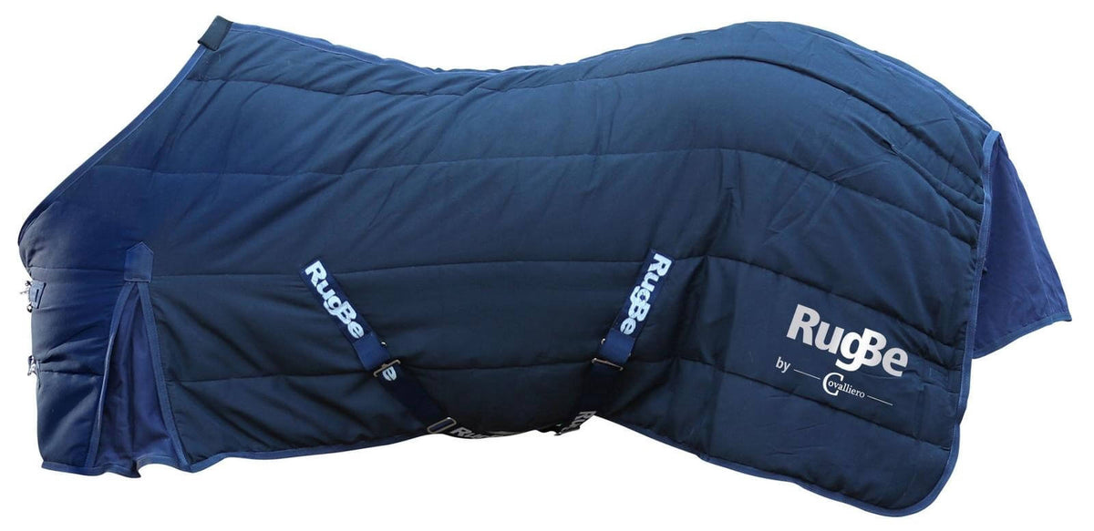 RugBe Stalldecke 150g RugBe Pferdedecke, Blau, Produkt allein auf weißem Hintergrund.